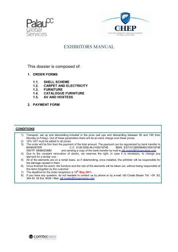 EXHIBITORS MANUAL - Comtecmed.com