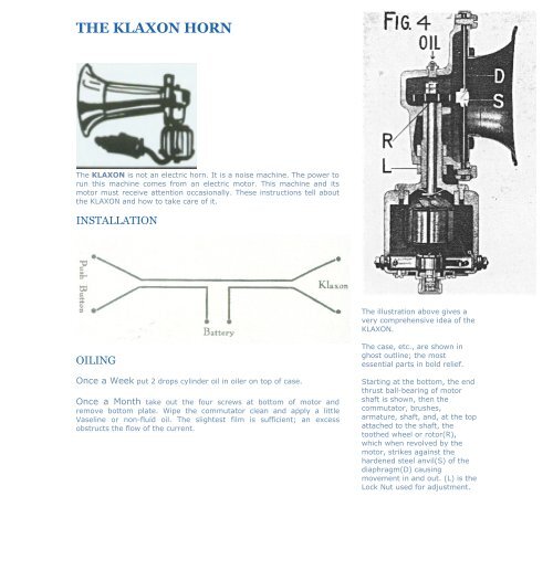 Klaxon 2024 motor horn