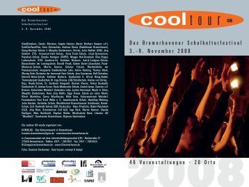 cooltour 08 - das Kulturnetzwerk in Bremerhaven