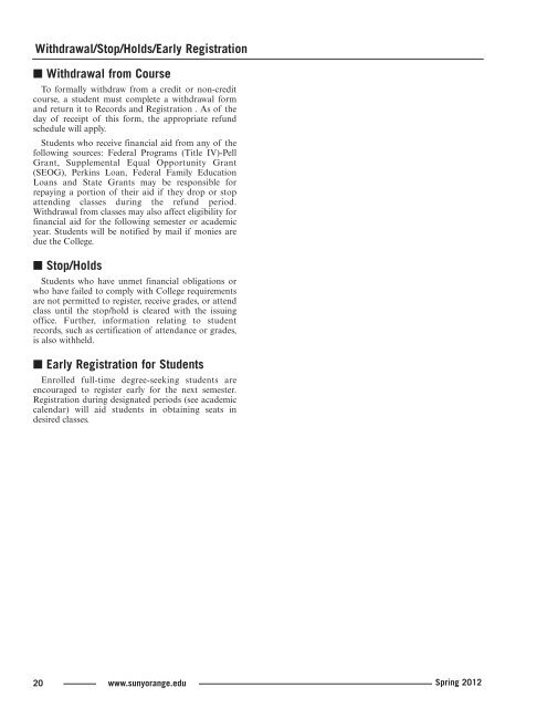 Indexed Adobe PDF (Spring 2012 - Full Version) - SUNY Orange