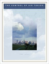 The Control of Air Toxics: Toxicology Motivation and - Green Houston