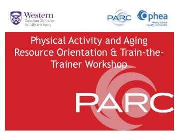 here - PARC - The Physical Activity Resource Centre - Ophea.net