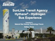 SunLine Transit Agency Hythane - Hydrogen Bus ... - Eden Energy