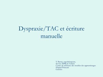 Dyspraxie et Ã©criture manuelle - Resodys