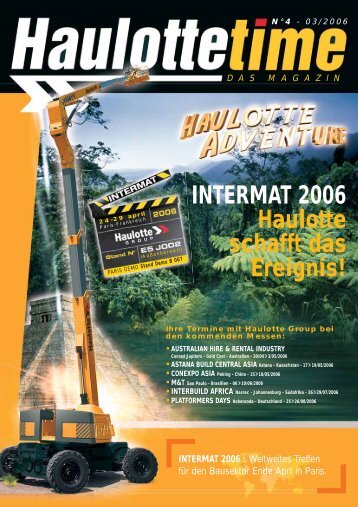 INTERMAT 2006 Haulotte schafft das Ereignis! - Pinguely Haulotte