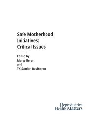 Safe Motherhood Initiatives - WHO Thailand Digital Repository