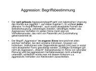 Aggression: Begriffsbestimmung - Michael Schmidt-Salomon