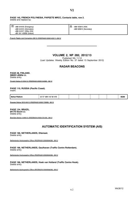 Admiralty Lists of Radio Signals - The Tyneside Nautical Charts ...