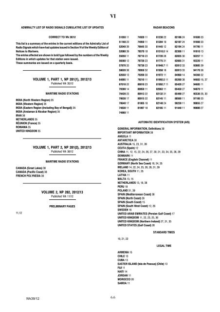 Admiralty Lists of Radio Signals - The Tyneside Nautical Charts ...