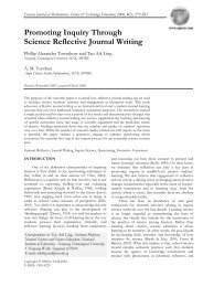 Promoting Inquiry Through Science Reflective Journal Writing