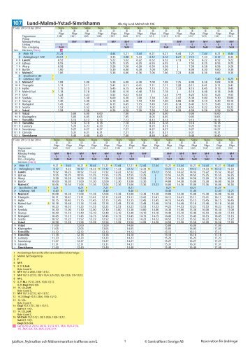 |107| Lund-MalmÃ¶-Ystad-Simrishamn