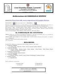 C.d.I. 30 novembre 2012 - Liceo Scientifico Leonardo