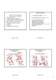 Math 8 Unit 3 Test study guide Patterns, Functions and Algebra 1 ...