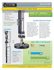 V-2 Pneumatic Piston Pump 101 [PDF] - Blackhawk Environmental ...