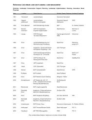 Reference List URBAN LAND USE PLANNING/ LAND ... - PSL Erfurt