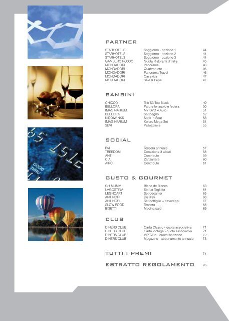 Scarica il catalogo Diners VIPremia 2012 - Diners Club Italia