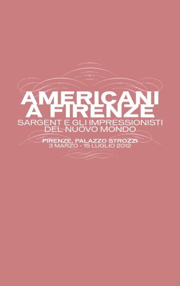 Booklet Americani a Firenze - Palazzo Strozzi