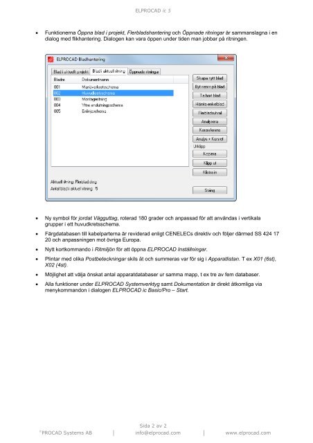 Nyheter ELPROCAD ic 5.0