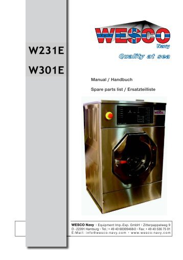 Washing Machine W231E W301E - WESCO-Navy