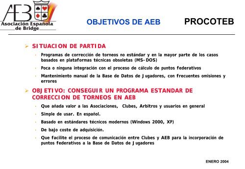 procoteb - Asociación Española de Bridge