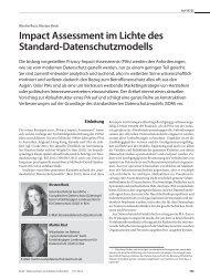 Impact Assessment im Lichte des Standard-Datenschutzmodells