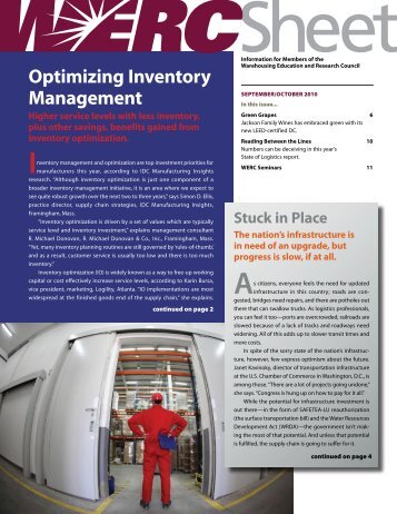 Optimizing Inventory Management - WERC
