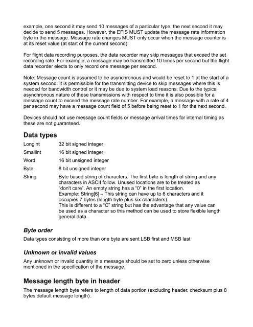 MGL EFIS data feed documentation - MGL Avionics