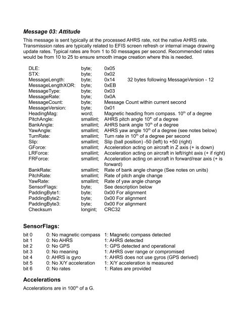 MGL EFIS data feed documentation - MGL Avionics