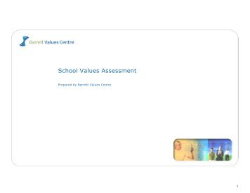 Sample School Values Assessment Written Report - Barrett Values ...