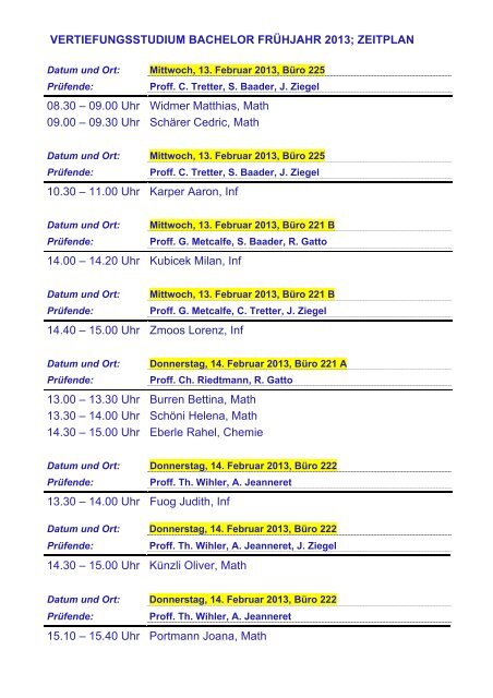 Zeitplan mÃ¼ndliche PrÃ¼fungen im Bachelor FrÃ¼hjahr 2013 (pdf, 148KB)