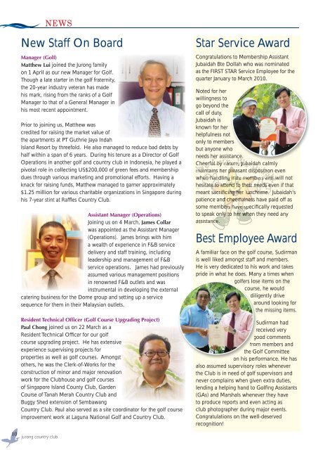eMagazine 2010 May/Jun issue - Jurong Country Club