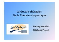 La Gestalt-thÃ©rapie - Association des intervenants en toxicomanie ...