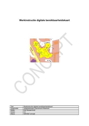 Werkinstructie digitale bereikbaarheidskaart - Veiligheidsregio ...