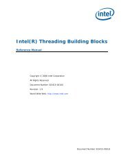 Intel(R) Threading Building Blocks