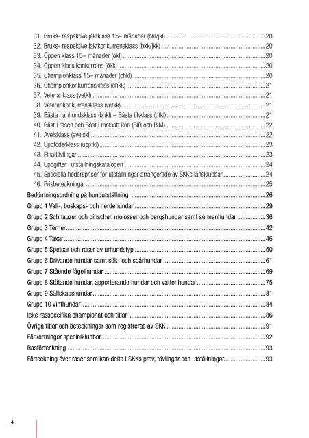 Utställnings- och championatbestämmelser - Svenska Kennelklubben