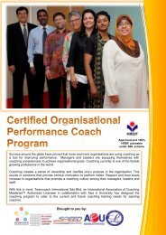 Certified Organisational Performance Coach Programme ... - AeU