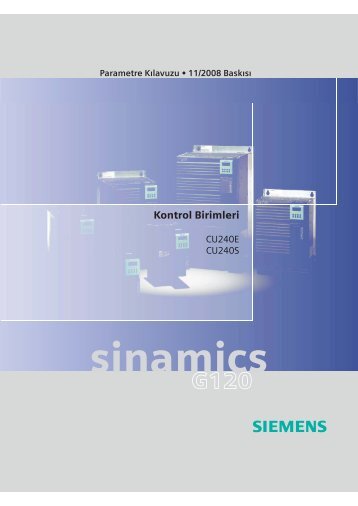 Sinamics G120 Parametre Listesi TR - Teknika Otomasyon