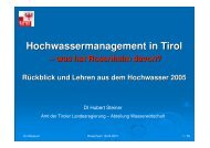 Hochwassermanagement in Tirol - was hat Rosenheim ... - Bayern