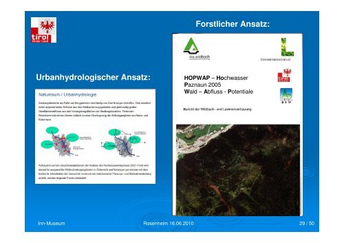 Hochwassermanagement in Tirol - was hat Rosenheim ... - Bayern