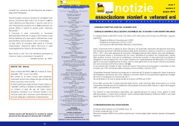 notizie - associazione pionieri e veterani eni