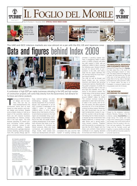 SPECIAL INDEX DUBAI November 2009 - Il Foglio del Mobile