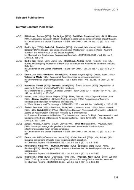 rok 2011 - Fakulta chemickej a potravinÃ¡rskej technolÃ³gie