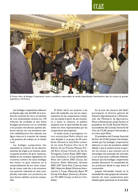 Primer Salón de Bodegas Cooperativas - Cooperativas Agro ...