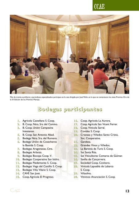 Primer Salón de Bodegas Cooperativas - Cooperativas Agro ...