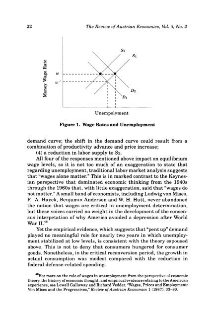 Review of Austrian Economics - The Ludwig von Mises Institute