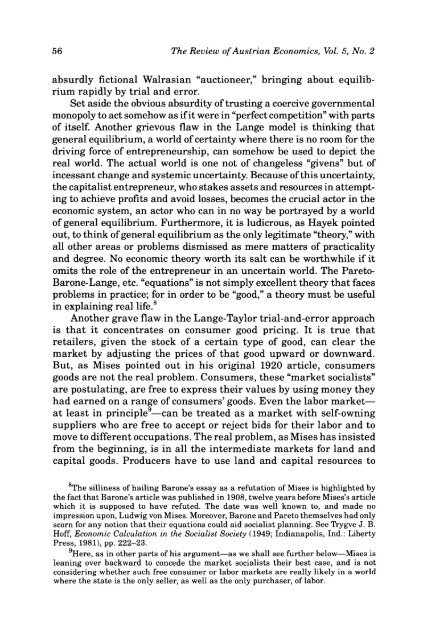 Review of Austrian Economics - The Ludwig von Mises Institute