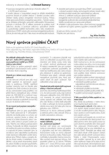 1 | 2013 - ZprÃ¡vy + informace ÄeskÃ© komory autorizovanÃ½ch inÅ¾enÃ½rÅ¯