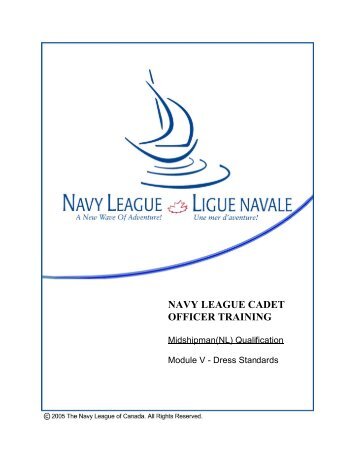 Dress Standards - The Navy League of Canada