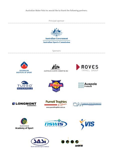 Annual Report 2010/11 - Australian Water Polo Inc