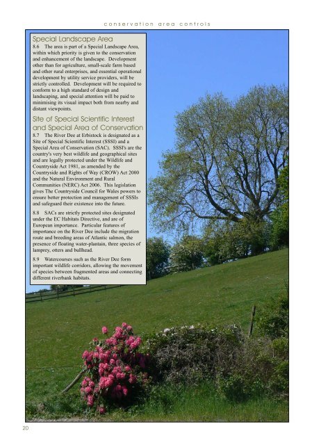 Conservation Area Assessments Erbistock - PDF format 4.4Mb